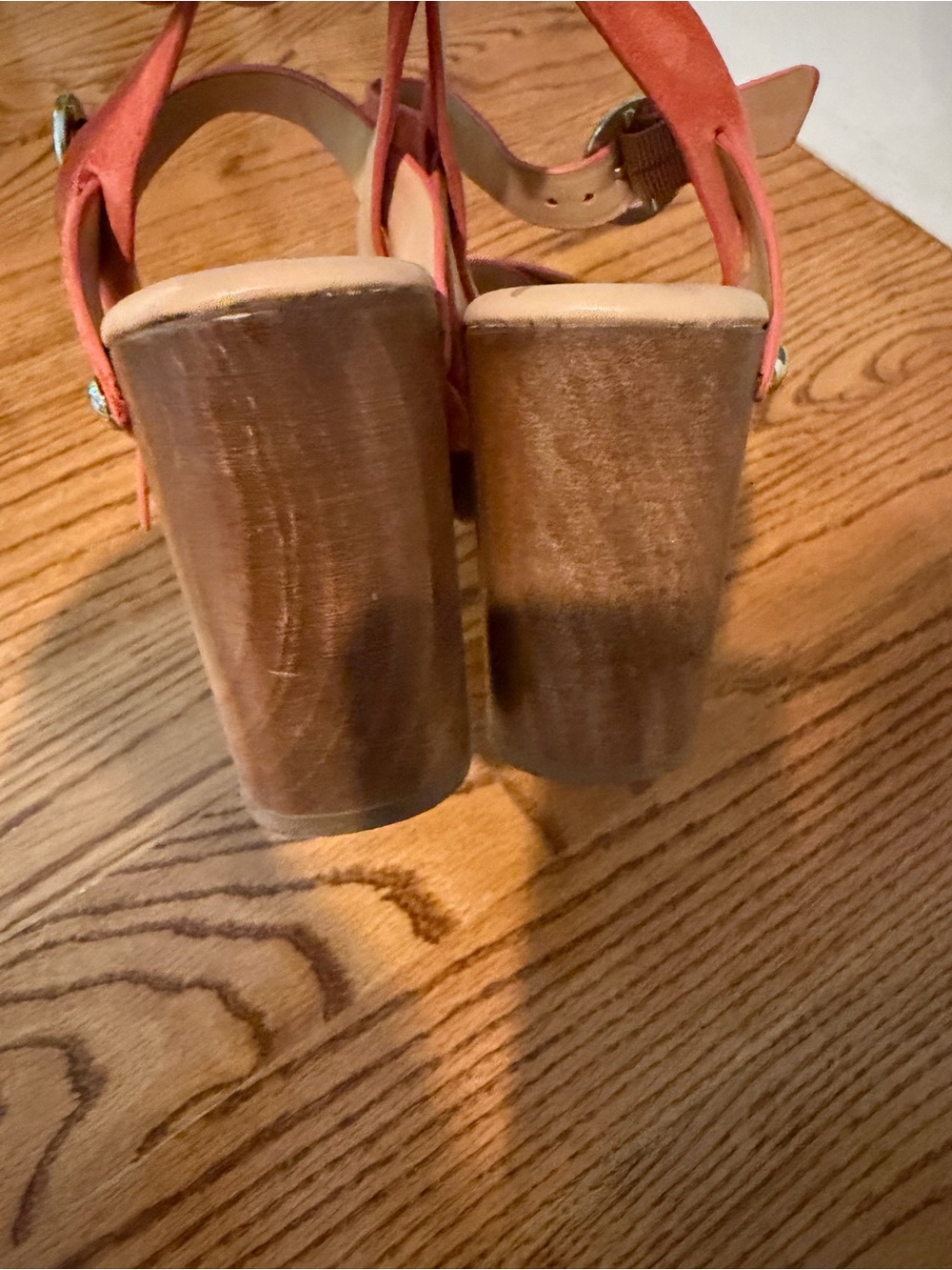 Sam Edelman Josefine Coral Suede Wood-Platform Clog Sandals Size 5.5 - Picture 7 of 8